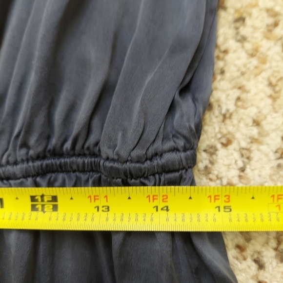 BCBG Max Azria Blue 100% Silk Babydoll Dress - Size Small DAMAGED - Picture 5 of 14